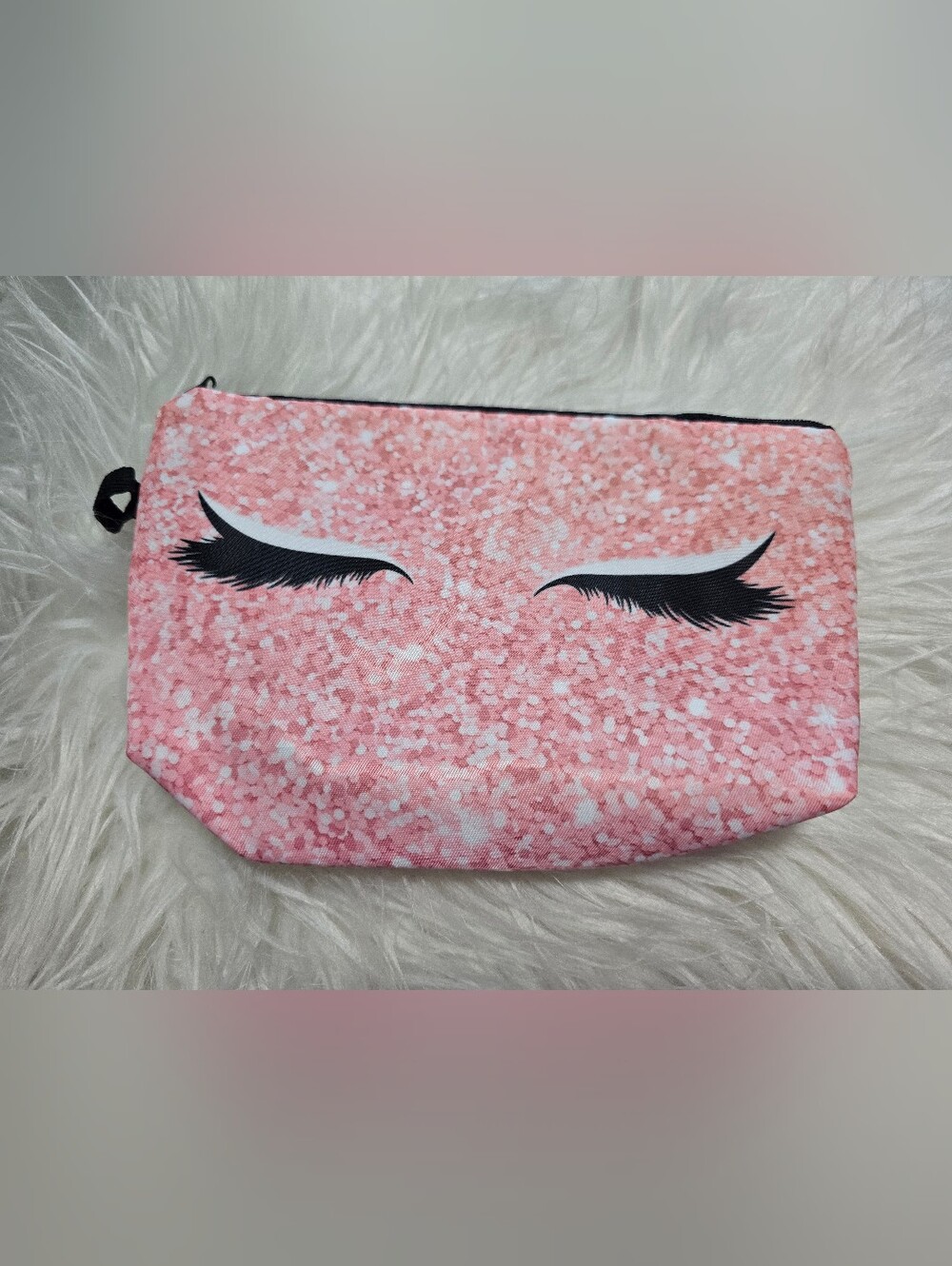 👀🩷Pink Glitter Lash Makeup Bag – Boutique NWT (No Tags)